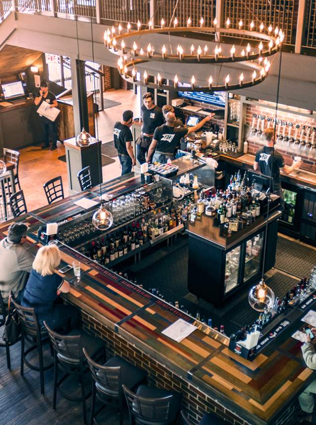 Restaurant bar and dining area in Colorado Springs